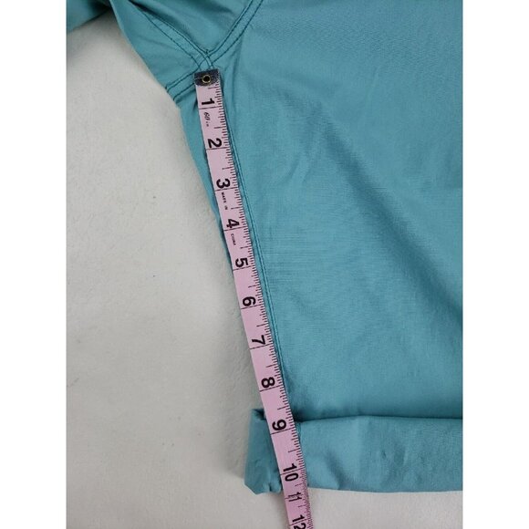 Woolrich Vista Point Eco Rich Capri Pants Teal Womens 12 Convertible Shorts - Picture 12 of 13